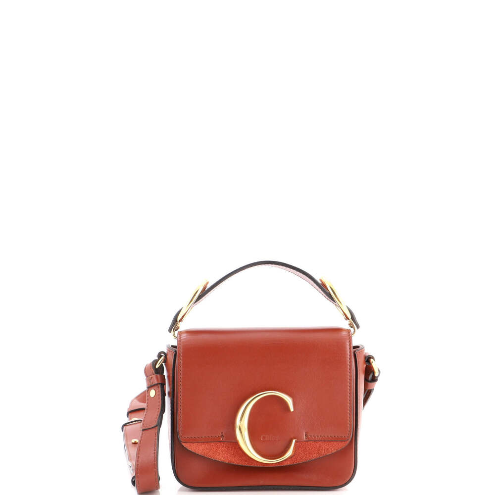 Chloe Mini C Flap Bag Leather